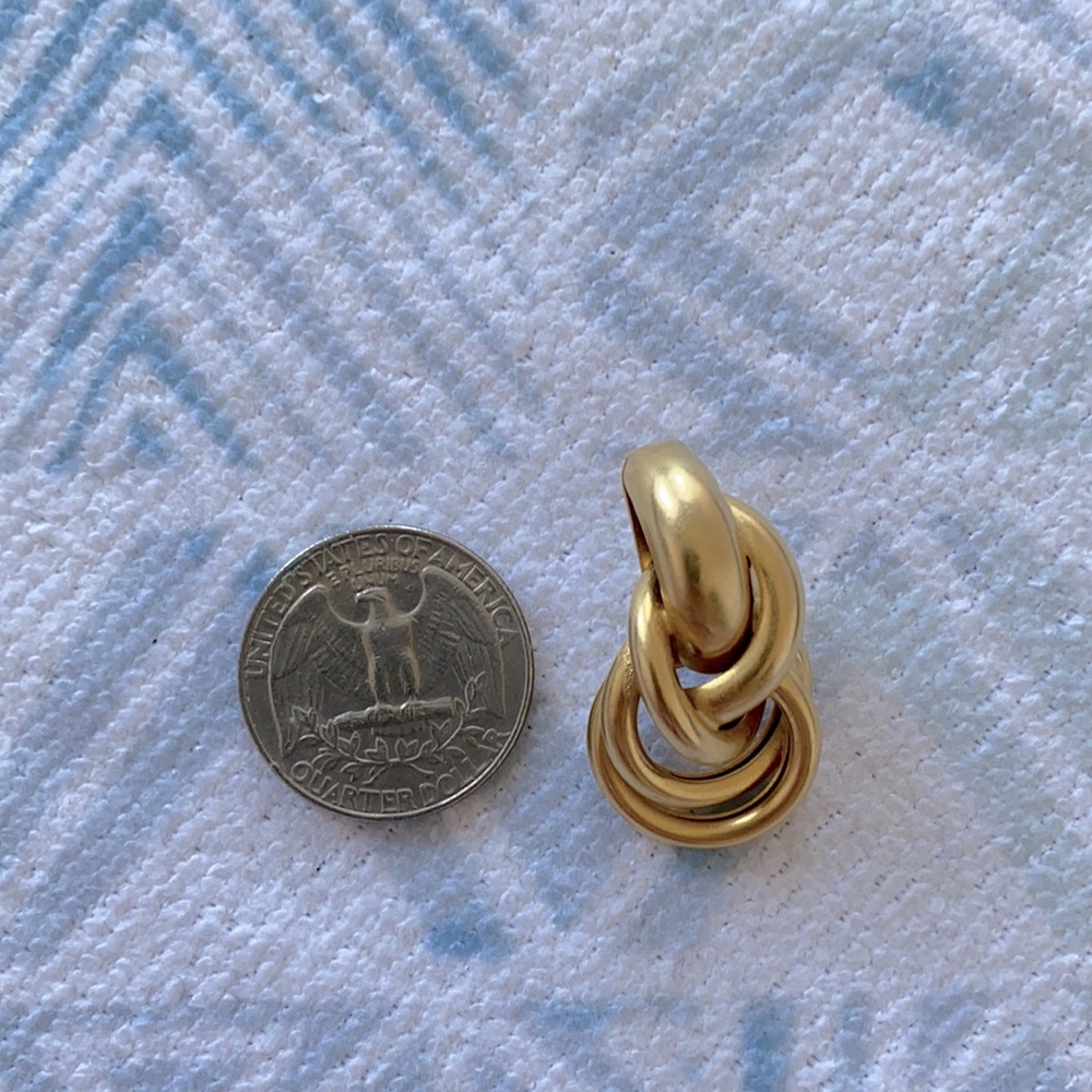 Vintage Erwin Pearl Gold Twist Earrings - Picture 4 of 4